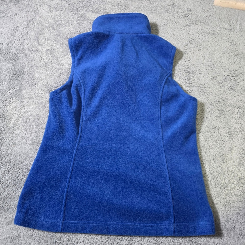 Columbia Womens Medium Benton Springs Fleece Vest Blue Full Zip WL1023 - Picture 5 of 6
